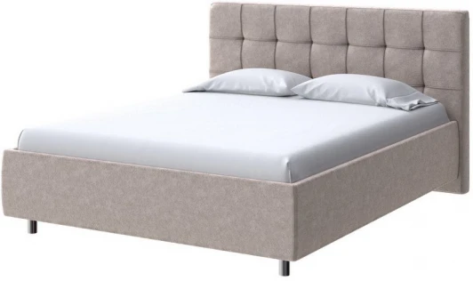 2013532 PROxSON Кровать Nety без основания (Ткань: Велюр Gratta 2 Латте) 90x200