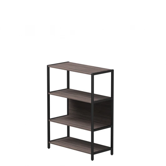 254H010DK9005 Стеллаж металлический средний Everprof EVO (ЭВО) 830х385x1120 Дуб Пасадена/Черный 254H010DK9005