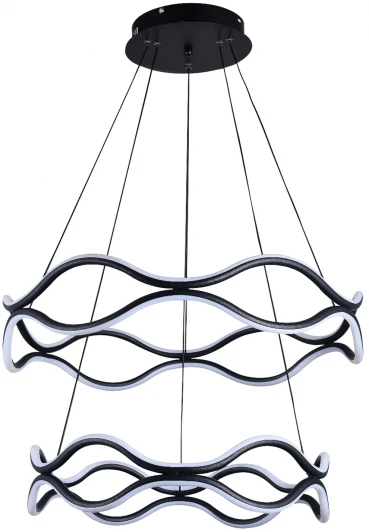 LED LAMPS 81293 Подвесная люстра светодиодная с голосовым управлением пультом и управлением со смартфона регулировкой цветовой температуры и яркости ночным режимом и таймером LED LAMPS 81293