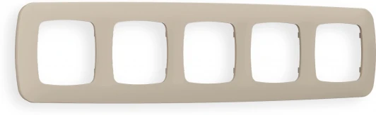 OF140365 Рамка Ambrella Volt OMEGA Ecta (Серо-бежевый матовый) 5-ая OF140365