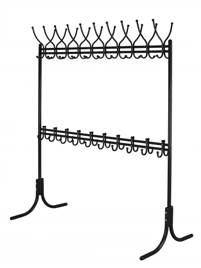 009748 Вешалка напольная М 12М чёрный Mebelik 009748