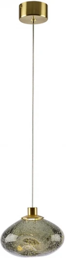 7045/4L Подвесной светильник Odeon Light Mela 7045/4L зеленый/бронз/металл/стекло LED 4W 3000K 220V (на проводе, круглые)