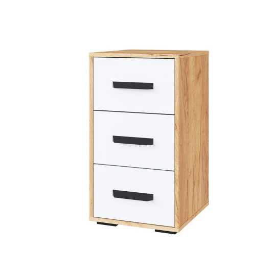 00-00162640 Тумба ТЭКС с ящиками Квартет-13, дуб крафт/белый