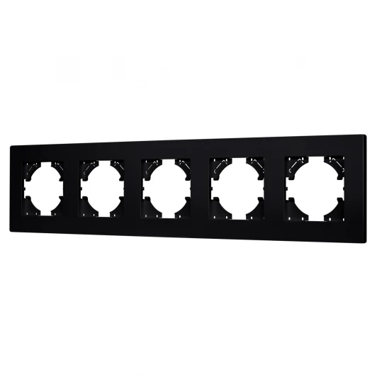 049763 Рамка пластиковая FRM-PERIO-PL-5-BK (Arlight) 049763