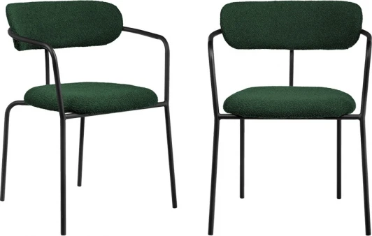 FR 0998P Комплект из 2-х стульев Ant букле зелёный Bradexhome арт.FR 0998P
