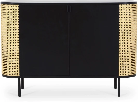 729914 Сервант Male ОГОГО (арт.729914), (МДФ,ЛДСП,Ротанг/Бежевый,Черный)
