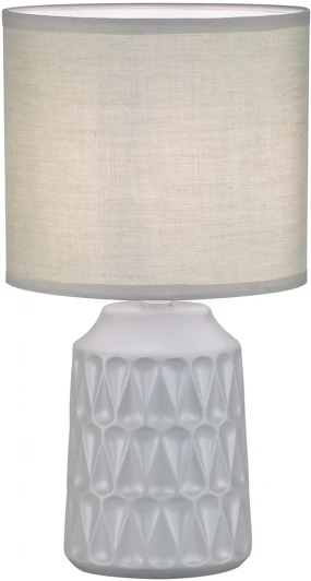 10203/L Grey Настольная лампа Escada Rhea 10203/L Grey 1х40Вт Е14, керамика/ткань, серый