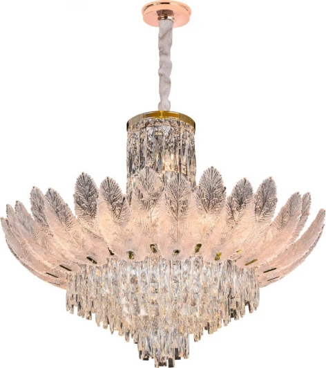 FL1056-26P Подвесная люстра Fluorite Florens FL1056-26P (220V, хрусталь, на цепи)