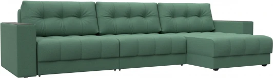 128293 Диван угловой с декором Лига-049 НПБ Лонг Лига Диванов (Рогожка) арт.128293