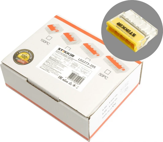 32391 Клемма пружинная 5-и проводная Stekker 32391