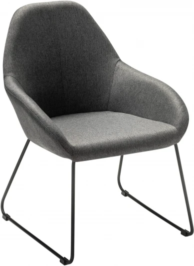 410119133h_ТмСер_черн_линк Кресло Kent темно-серый/Линк R-Home арт.410119133h_ТмСер_черн_линк