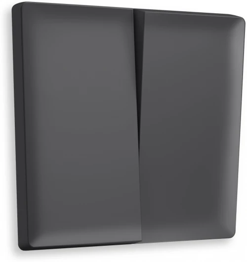 AP9030 Лицевая панель Ambrella Volt ALFA (Графит Мягкое касание) для 2-клавишных выключателей QUANT AP9030