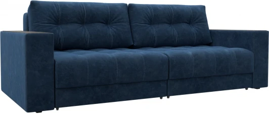 128396 Диван прямой с декором Лига-049 НПБ Лига Диванов (Велюр) арт.128396