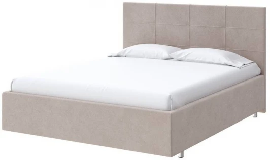 1927175 PROxSON Кровать Neo (Ткань: Велюр Monopoly Миндаль (111)) 200x190