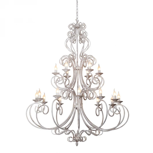 V1094/12+6 Подвесная большая люстра Vitaluce V1094/12+6 (220V, на цепи, свеча)