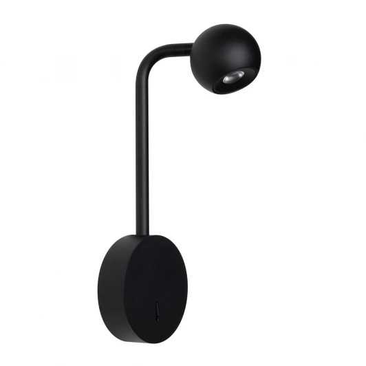 048168 Спот SP-OTTORI-LONG-WALL-6W Warm3000 (BK, 30 deg, 230V) (Arlight, IP20 Металл) 048168 (LED, выключатель)