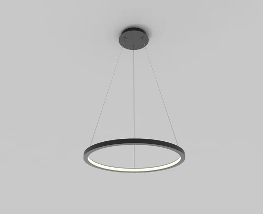 IT013-6027 black 3000K Подвесной светильник светодиодный Italline IT013-6027 black 3000K (220V, на тросе, кольцо)