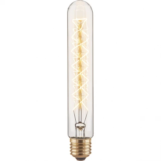 T32 60W E27 Ретро лампочка накаливания Эдисона цилиндрическая прозрачная E27 60W 230V 340 lm Elektrostandard T32 60W