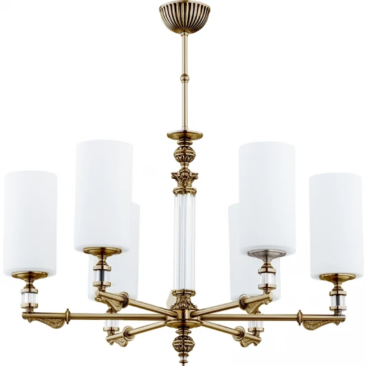 MER-ZW-6(P) Потолочная люстра на штанге Kutek Merano-szklany Klosz MER-ZW-6(P) (220V)