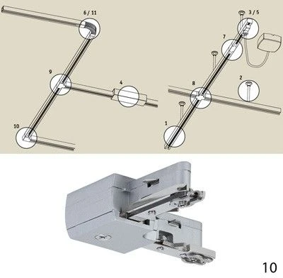 97648 Коннектор Paulmann Urail Cm 97648