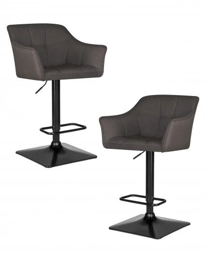 LM-5033-N_B-M_TT-LAR-106D-26 Набор 2 шт стул барный DOBRIN RALF (темно-серый (LAR-106D-26))