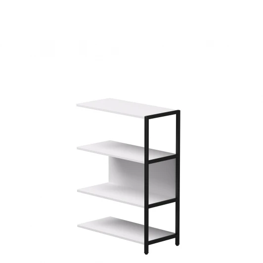 254H011W39005 Полустеллаж металлический средний Everprof EVO (ЭВО) 805х385x1120 Белый/Черный 254H011W39005
