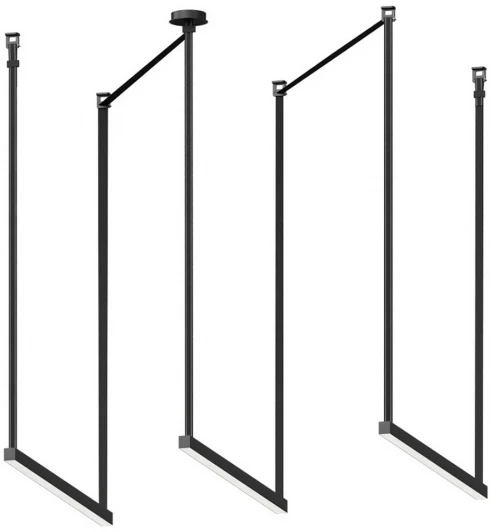 6421-2K,19 Комплект ременной трековой системы Kink Light Сатори 6421-2K,19 черный Led 3*30W