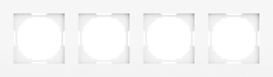 DE21403 Рамка 4-я, глянцевый белый Donel A07 DE21403