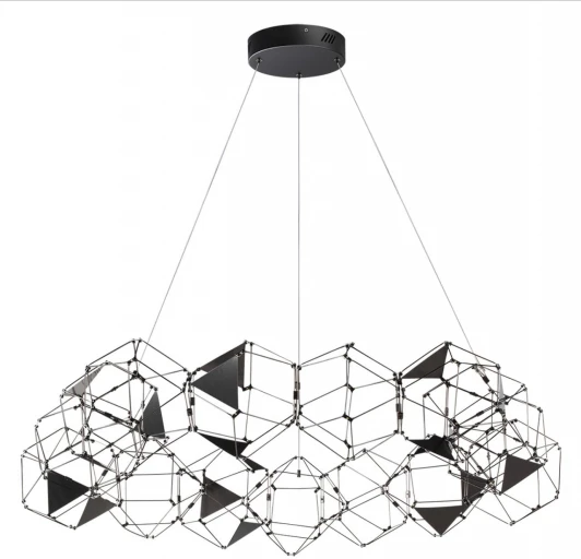 5087/68L Подвесная люстра Odeon Light Trellis 5087/68L черный хром/металл LED 68W 4000K 3740Лм (220V)
