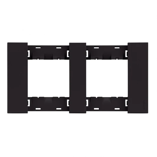 AA4802M2AG Рамка 2-ая черный матовый Meiton AA4802M2AG