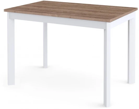00-00058517 Стол L110 Дуб Галифакс (ЛДСП EGGER)/Опоры белый Dikline 00-00058517