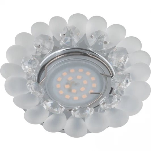 DLS-P120 GU5.3 CHROME/CLEAR Встраиваемый точечный светильник Fametto Peonia DLS-P120 GU5.3 CHROME/CLEAR