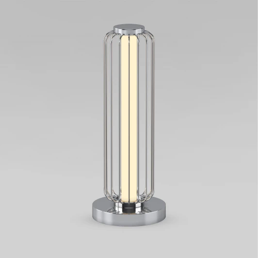 308054 LED хром Настольная лампа светодиодная с выключателем Eurosvet Argent 308054 LED