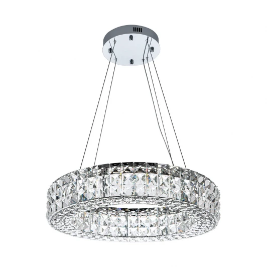 ML.331.600 CR Подвесная люстра светодиодная хрустальная с пультом с регулировкой цветовой температуры Modelux MODELUX ML.331.600 CR