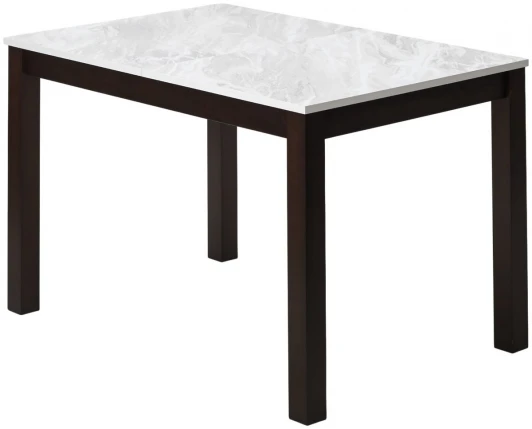 921M05827 Стол TME-6931 MBH белый мрамор SWEDEN / BB темный орех M-City 64382