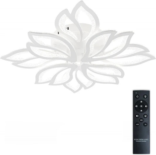 LED LAMPS 81109/7C Потолочная люстра светодиодная с пультом ДУ 176W, белый, LED Natali Kovaltseva Fortuna LED LAMPS 81109/7C