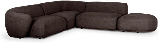 855362 Диван Fabro ОГОГО (арт.855362), (Букле,Ткань/Коричневый)
