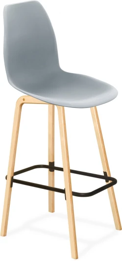 3244979702 Стул барный Sheffilton SHT-ST29/S94 серый ral 7040/прозрачный лак/черный