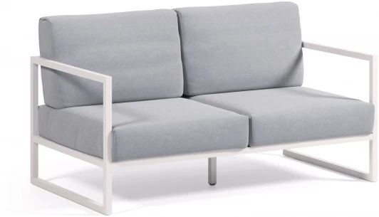 145931 Диван La Forma (ex Julia Grup) Comova (Синий,Белый/ Искусственные волокна,Металл,Алюминий,Пена,Полипропилен)