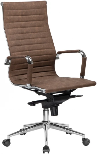 101F-LMR CLARK, цвет коричневый лофт №320 Офисное кресло для руководителей CLARK (коричневый лофт №320)