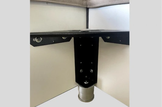 ZO.KM1.2-03.2173 Кровать с основанием Квест 120х200 см Mebelson (ДСП,Велюр/Серый) арт.ZO.KM1.2-03.2173