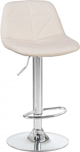 2035-LM DINA,  цвет сиденья кремовый, цвет основания хром Стул барный DINA (кремовый)