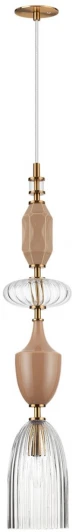 5414/1 Подвесной светильник Odeon Light Terra 5414/1 античная бронза/терракот/беж/стекло/керамика E14 1*40W (220V, на проводе, круглые)