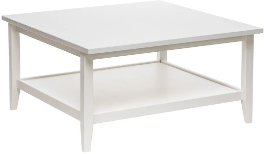 2500000192838 Leset Стол журнальный "Мира" (Стол журнальный 90х90) (Массив сосны/Белый) арт.2500000192838