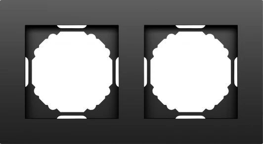 DE21230 Рамка 2-я, матовый карбон Donel A07 DE21230