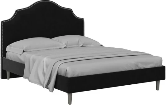 574903 Кровать Queen II Victoria L 1600 ОГОГО (арт.574903), (Ткань/Черный)