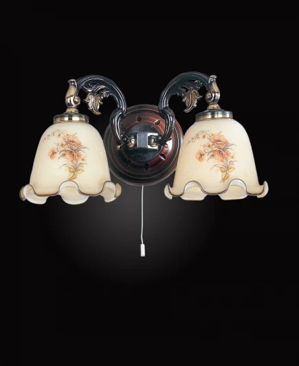 A.965/2 DEC Бра Reccagni Angelo A 965/2 DEC (220V, выключатель, цветы)