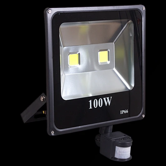 54100-0.2-001QY LED100W+SENSOR BK Прожектор уличный светодиодный с датчиком движения Reluce 54100-0.2-001QY LED100W+SENSOR BK (220V, IP44)