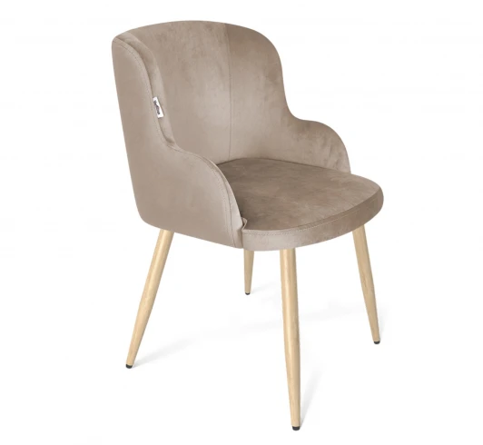 2298460001 Стул Sheffilton SHT-ST39/S95-WH латте/прозрачный лак/черный муар 2298460001