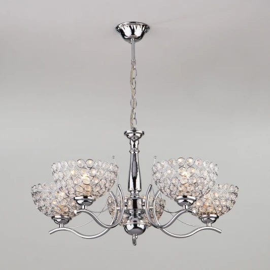 30119/5 хром Подвесная люстра Eurosvet Mirage 30119/5 хром